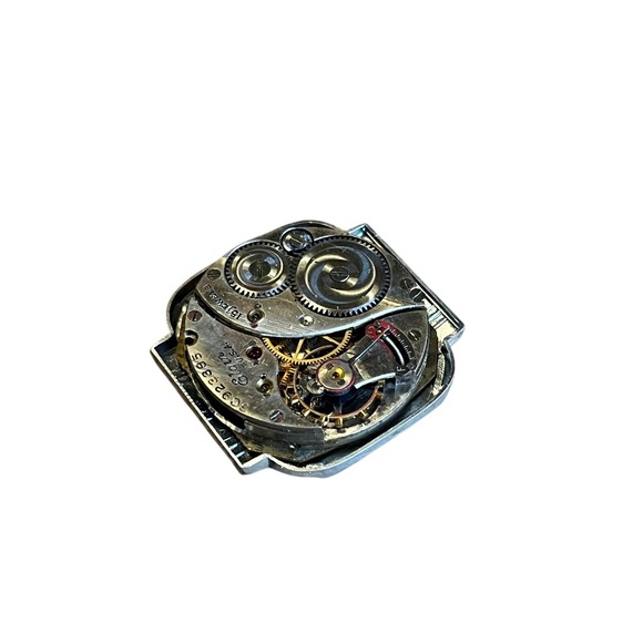 Vintage Elgin 15 Jewels Watch Movement Dial 30923385 USA For Parts Restoration main image 1